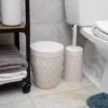 Round Wastepaper Basket And Toilet Brush Set Ivory - Mind Reader -Bathroom Products Store GUEST 2f364a59 ec11 482e b42a 6119e99b128c