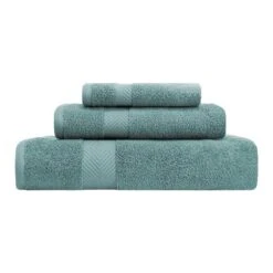Contemporary Quick-Drying Zero-Twist Cotton 3-Piece Towel Set - Blue Nile Mills -Bathroom Products Store GUEST 308b600d 5ae7 4070 9506 4fc8a9037cfb