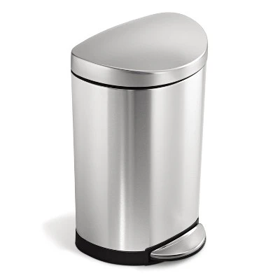 simplehuman 10L Semi-Round Step Trash Can Stainless Steel Simplehuman 10L Semi-Round Step Trash Can Stainless Steel -Bathroom Products Store GUEST 311d520c f06c 4267 aef5 26c7299384a5