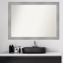 42" X 31" Non-Beveled Flair Bathroom Wall Mirror Polished Nickel - Amanti Art 9 42" X 31" Non-Beveled Flair Bathroom Wall Mirror Polished Nickel - Amanti Art -Bathroom Products Store GUEST 32898374 c2dd 47a4 89f0 772664ba94b1