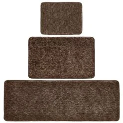 MDesign Spa Rug For Bathroom, Varied Sizes, Set Of 3 -Bathroom Products Store GUEST 33b222a1 ca6a 4425 9c0e f4fb12cdff73