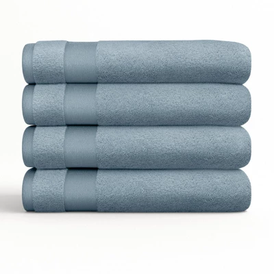 Set Of 4 Bath Towels, 100% Super Plush Premium Cotton - Becky Cameron Set Of 4 Bath Towels, 100% Super Plush Premium Cotton - Becky Cameron -Bathroom Products Store GUEST 33d6694e 95b5 4715 bbd4 809c65a50667