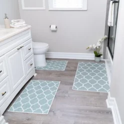 3 Piece Bathroom Rugs Set - Non-Slip Ultra Thin Bath Rugs For Bathroom Floor -Bathroom Products Store GUEST 35624faa 4a33 4084 9a6b 332413b05dab