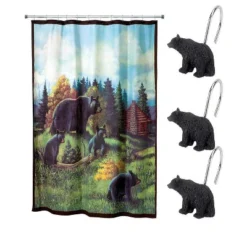 Avanti Black Bear Lodge 13 Pc Bath Accessory Set