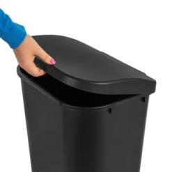 Sterilite 11.3 Gallon D Shape Flat Side Lift Top Lid Wastebasket Trash Can For Kitchen, Home Office, And Garage, Or Workspace, Black (12 Pack) 5 Sterilite 11.3 Gallon D Shape Flat Side Lift Top Lid Wastebasket Trash Can For Kitchen, Home Office, And Garage, Or Workspace, Black (12 Pack) -Bathroom Products Store GUEST 375f16e7 2386 4aaf a13d 79c339fb70ef