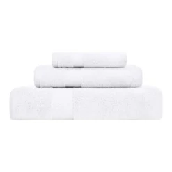Contemporary Quick-Drying Zero-Twist Cotton 3-Piece Towel Set - Blue Nile Mills -Bathroom Products Store GUEST 394c6c07 f99a 46e9 afb0 d5cb9d339ac2