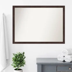 41" X 30" Non-Beveled Fresco Wood Bathroom Wall Mirror Dark Walnut Brown - Amanti Art 9 41" X 30" Non-Beveled Fresco Wood Bathroom Wall Mirror Dark Walnut Brown - Amanti Art -Bathroom Products Store GUEST 3b3c8ce5 4a19 46be adb6 33c4b8e930d6