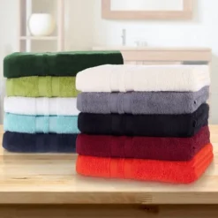 Ultra-Soft Cotton Highly Absorbent Solid Quick-Drying Towel Sets By Blue Nile Mills -Bathroom Products Store GUEST 3b6f3f2e 13c1 4266 828c 5bb442652081 1
