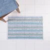 Striped Bath Rug Cool - Allure Home Creations