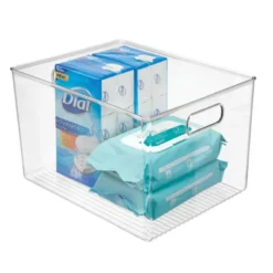MDesign Plastic Bathroom Storage Bin Tote With Handles -Bathroom Products Store GUEST 3d9affdc 3007 4e70 ba6b 92f30b392275