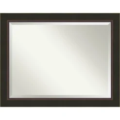 Amanti Art Milano Bronze Beveled Wood Bathroom Wall Mirror -Bathroom Products Store GUEST 3e6539bd cbcc 4013 9063 087476126c98