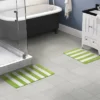 2pc Striped Washable Bathroom Rug Set Lime Green/White - Garland Rug 1 2pc Striped Washable Bathroom Rug Set Lime Green/White - Garland Rug -Bathroom Products Store GUEST 3fe19a4e 232f 495a 973f 3d04dcf4a196