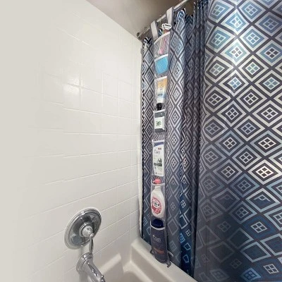 Grand Fusion - Hanging Shower Caddy 2 pk - Hanging Fabric Shower Caddy Mesh Design attaches to shower rod via grommets or hook and loop straps. Holds Shampoo, Body Wash, Razors, Poufs Grand Fusion - Hanging Shower Caddy 2 Pk - Hanging Fabric Shower Caddy Mesh Design Attaches To Shower Rod Via Grommets Or Hook And Loop Straps. Holds Shampoo, Body Wash, Razors, Poufs -Bathroom Products Store GUEST 40a7cb8a 8b5e 45f7 8c21 3d9f7aa9276b