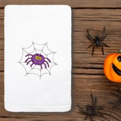 2pc Spider Hand Towel Set White - Linum Home Textiles