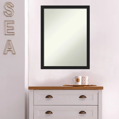 20" x 26" Non-Beveled Grace Narrow Bathroom Wall Mirror Brushed Metallic Black - Amanti Art 20" X 26" Non-Beveled Grace Narrow Bathroom Wall Mirror Brushed Metallic Black - Amanti Art -Bathroom Products Store GUEST 4144aac0 570d 4ab4 8917 dfc6e4ce56e6