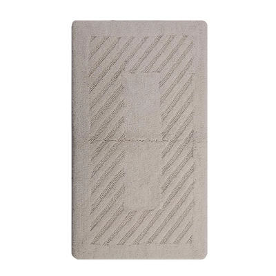 Diagonal Racetrack 100% Cotton Reversible Bath Rug Ivory by Knightsbridge Diagonal Racetrack 100% Cotton Reversible Bath Rug Ivory By Knightsbridge -Bathroom Products Store GUEST 42674b69 0d10 4e60 9023 b2f9cb8e9649