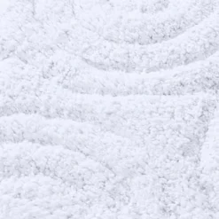 Knightsbridge Beautiful Circle Design Premium Quality Year Round Cotton With Non-Skid Back Bath Rug White -Bathroom Products Store GUEST 43a48bf6 4a1d 42b9 9c99 409924b13e5e