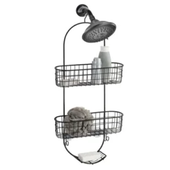 MDesign Steel Metal Curved Bathroom/Shower 2-Tier Caddy With Baskets -Bathroom Products Store GUEST 44081044 a170 4720 99f2 06bc02caaf8d