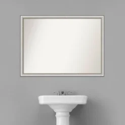 41" X 30" Non-Beveled Salon Silver Narrow Bathroom Wall Mirror - Amanti Art 9 41" X 30" Non-Beveled Salon Silver Narrow Bathroom Wall Mirror - Amanti Art -Bathroom Products Store GUEST 448bef82 4e5a 4bc0 ac12 3615320866d7