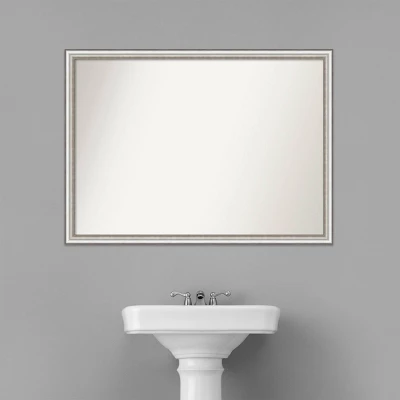 41" x 30" Non-Beveled Salon Silver Narrow Bathroom Wall Mirror - Amanti Art 41" X 30" Non-Beveled Salon Silver Narrow Bathroom Wall Mirror - Amanti Art -Bathroom Products Store GUEST 448bef82 4e5a 4bc0 ac12 3615320866d7