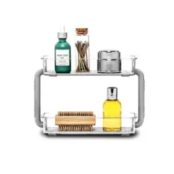2 Tier Bathroom Tray Organizer - Madesmart