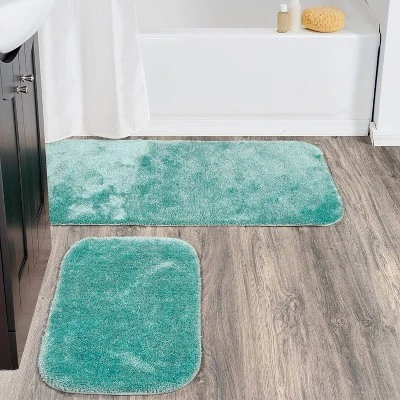 2pc Traditional Nylon Washable Bathroom Rug Set Seafoam - Garland Rug 2pc Traditional Nylon Washable Bathroom Rug Set Seafoam - Garland Rug -Bathroom Products Store GUEST 45de24c8 83e6 4138 9251 aed672cc1bec