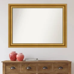 44" X 33" Non-Beveled Parlor Bathroom Wall Mirror Gold - Amanti Art 7 44" X 33" Non-Beveled Parlor Bathroom Wall Mirror Gold - Amanti Art -Bathroom Products Store GUEST 4601ea5a 7f20 40fb a508 ffc2ba3a037d