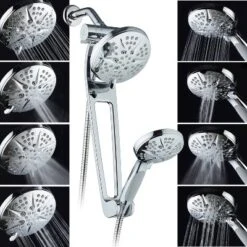 6" 48 Setting Hotelspa Aquabar High Pressure Luxury Three-Way Handheld Shower Head Combo Chrome - AquaDance 4 6" 48 Setting Hotelspa Aquabar High Pressure Luxury Three-Way Handheld Shower Head Combo Chrome - AquaDance -Bathroom Products Store GUEST 468c6fe6 d513 406f 8692 bcaee4e46543