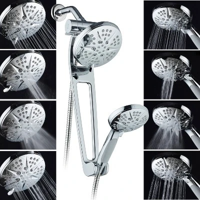 6" 48 Setting Hotelspa Aquabar High Pressure Luxury Three-Way Handheld Shower Head Combo Chrome - AquaDance 6" 48 Setting Hotelspa Aquabar High Pressure Luxury Three-Way Handheld Shower Head Combo Chrome - AquaDance -Bathroom Products Store GUEST 468c6fe6 d513 406f 8692 bcaee4e46543