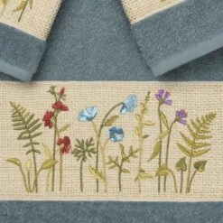 3pc Serenity Embellished Towel Set - Linum Home Textiles