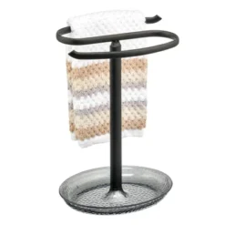 MDesign Fingertip Towel Holder/Tray For Bath Vanity Countertops -Bathroom Products Store GUEST 4a0b2757 4004 44ac 9335 2603214b689b