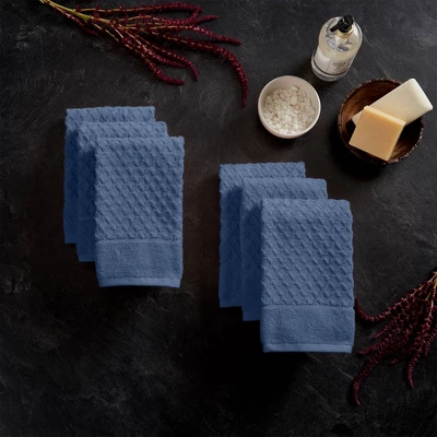 6pc Cotton Diamond Textured Hand Towel Set - Isla Jade 6pc Cotton Diamond Textured Hand Towel Set - Isla Jade -Bathroom Products Store GUEST 4ab39207 5818 4f1f 8aef 97c84243d1e5