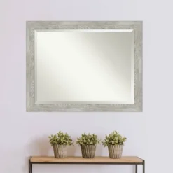 46" X 36" Dove Graywash Framed Bathroom Vanity Wall Mirror - Amanti Art -Bathroom Products Store GUEST 5466127a a5b9 49a4 b815 a3db3a894a35