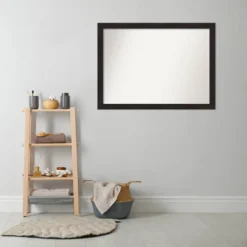 42" X 31" Non-Beveled Furniture Narrow Bathroom Wall Mirror Espresso Brown - Amanti Art 8 42" X 31" Non-Beveled Furniture Narrow Bathroom Wall Mirror Espresso Brown - Amanti Art -Bathroom Products Store GUEST 54f93d40 c8b4 4140 a95f b43d7d0d045e