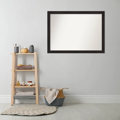 42" x 31" Non-Beveled Furniture Narrow Bathroom Wall Mirror Espresso Brown - Amanti Art 42" X 31" Non-Beveled Furniture Narrow Bathroom Wall Mirror Espresso Brown - Amanti Art -Bathroom Products Store GUEST 54f93d40 c8b4 4140 a95f b43d7d0d045e