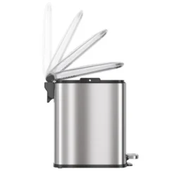 ITouchless SoftStep Step Pedal Bathroom Trash Can With AbsorbX Odor Filter 1.32 Gallon Silver Stainless Steel -Bathroom Products Store GUEST 55673c82 ce09 4806 a36a 35045f4d10b7
