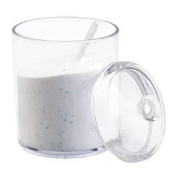 MDesign Plastic Laundry Shelf Storage Organizer Jar Holder Set, 3 Pack - Clear 4 MDesign Plastic Laundry Shelf Storage Organizer Jar Holder Set, 3 Pack - Clear -Bathroom Products Store GUEST 55a63e1b 82c7 431d 8196 601d43f180cb