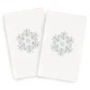 2pk Crystal Snowflake Hand Towel Set White - Linum Home Textiles -Bathroom Products Store GUEST 588c8c58 8d91 479a a4d3 fb4534a651ab