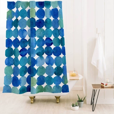 Angela Minca Dot Pattern Shower Curtain Blue - Deny Designs Angela Minca Dot Pattern Shower Curtain Blue - Deny Designs -Bathroom Products Store GUEST 5ac58170 0fe6 42c0 b817 4627dc7c1bbd