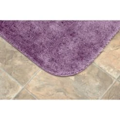 2pc Traditional Nylon Washable Bathroom Rug Set Purple - Garland Rug -Bathroom Products Store GUEST 5cbec378 2be0 4d56 8bea ec9dfe112412