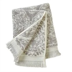 Carrick Medallion Bath Towel Gray - SKL Home