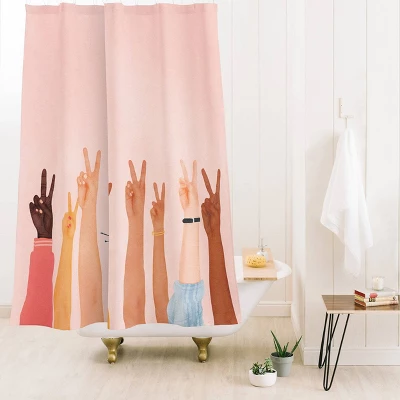 Nadja Peace Heavy Shower Curtain - Deny Designs Nadja Peace Heavy Shower Curtain - Deny Designs -Bathroom Products Store GUEST 5e9d4932 7736 4d62 9e1d 6c8b998b35da