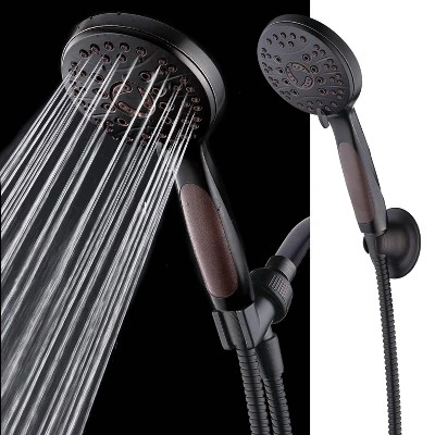 High Pressure 6 Setting Luxury Handheld Shower Head with Extra Wall Bracket Oil Rubbed Bronze - Aquabar High Pressure 6 Setting Luxury Handheld Shower Head With Extra Wall Bracket Oil Rubbed Bronze - Aquabar -Bathroom Products Store GUEST 60ba67be 512f 45a4 9853 49abb06a4ebc