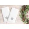 2pk Silver Snowflake Holiday Hand Towel Set White - Linum Home Textiles -Bathroom Products Store GUEST 617aa0f8 1ffc 433b 8ba0 ac74157056eb