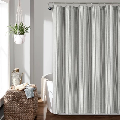 72"x72" Farmhouse Vintage Striped Yarn Dyed Cotton Shower Curtain - Lush Décor 72"x72" Farmhouse Vintage Striped Yarn Dyed Cotton Shower Curtain - Lush Décor -Bathroom Products Store GUEST 623af741 376d 4e98 8bc3 2878e5125b9f