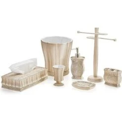 Creative Scents Beige Victoria Bathroom Accessories Set 5 Creative Scents Beige Victoria Bathroom Accessories Set -Bathroom Products Store GUEST 628983f4 561e 4be2 a996 9abb0622e9f5