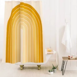 Colour Poems Gradient Arch XXV Shower Curtain Yellow - Deny Designs 3 Colour Poems Gradient Arch XXV Shower Curtain Yellow - Deny Designs -Bathroom Products Store GUEST 62fc67d4 8670 4a56 9c12 2ba89df56141