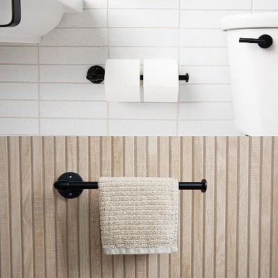 Aviano Hardware Wall Mounted Metal Paper Towel Holder - Black Aviano Hardware Wall Mounted Metal Paper Towel Holder - Black -Bathroom Products Store GUEST 6321727d 1a09 4e8c 8240 aad0393b56d9