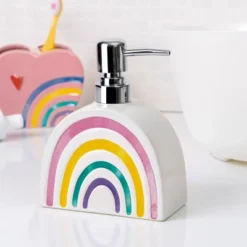 3pc Rainbow Hearts Bathroom Accessories Set - Allure Home Creations -Bathroom Products Store GUEST 646b858e b3c9 4203 b8e1 e1e983c2f863