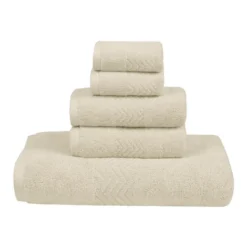 PiccoCasa 100% Cotton Bath Towels Set 5Pcs For Family Hotel Spa Gym -Bathroom Products Store GUEST 65747fe6 d777 4c66 8a16 b52094bea121